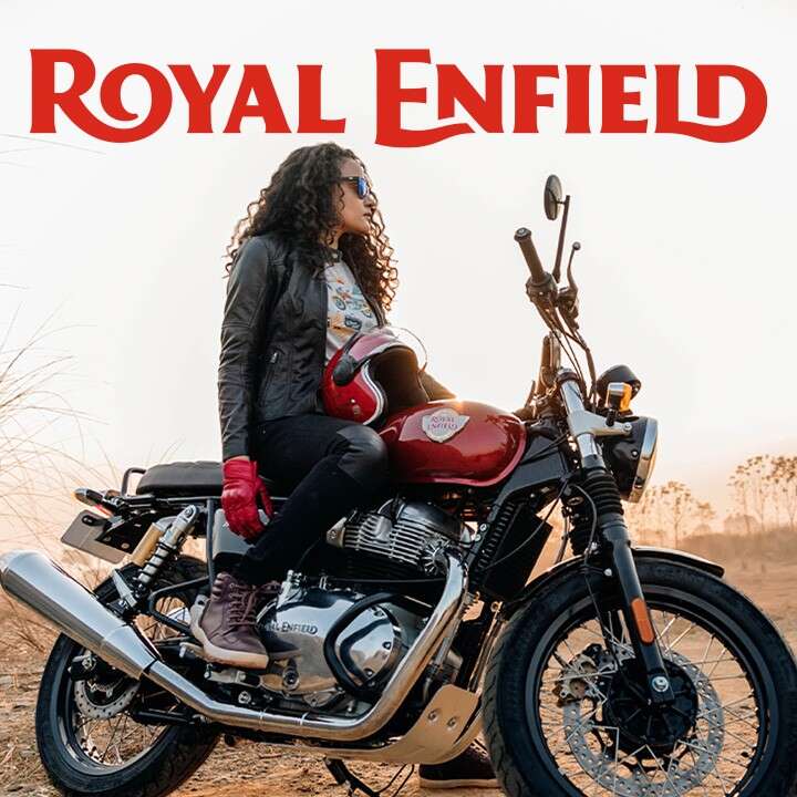 Royal Enfield met logo
