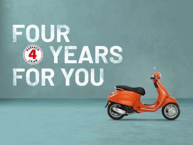 4 jaar garantie op het Vespa E5+ gamma - MotoPort
