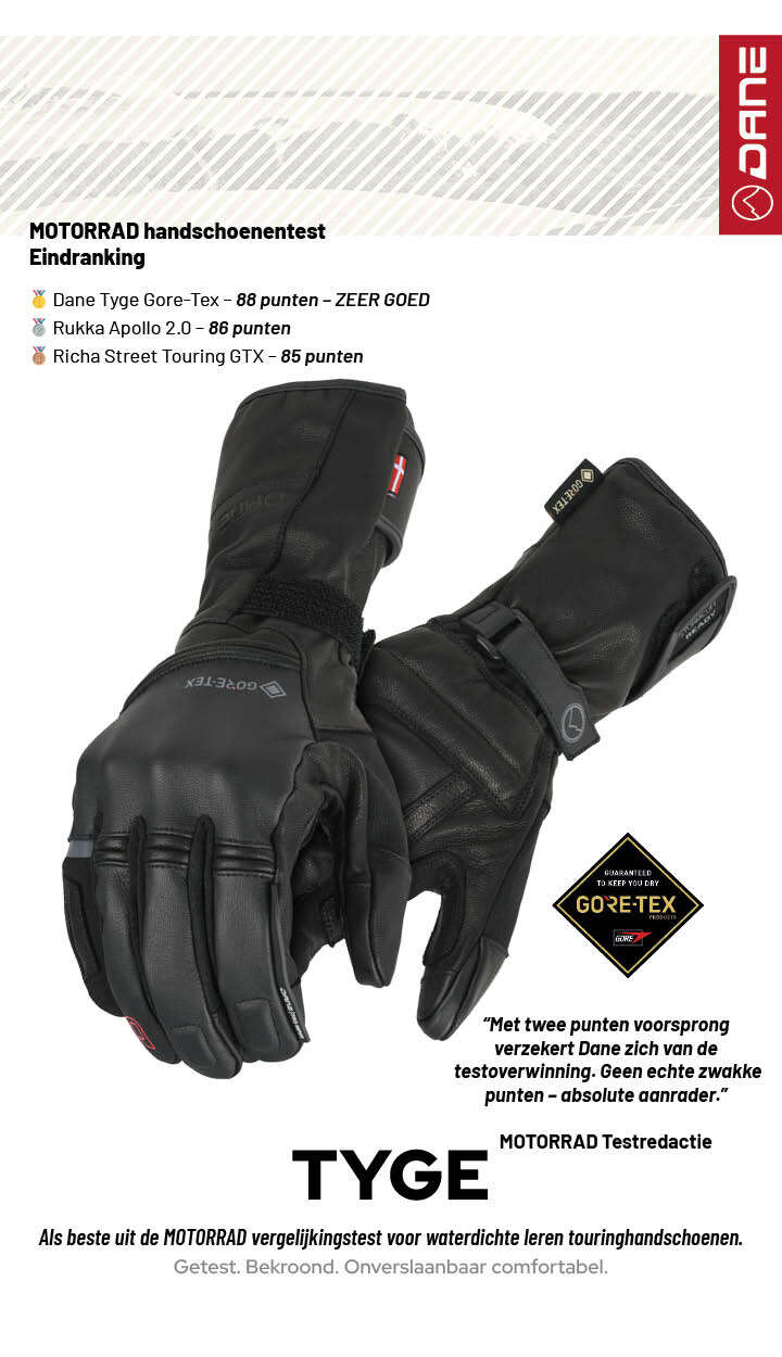 Dane Tyge GORE‑TEX® testresultaat Motorrad - MotoPort
