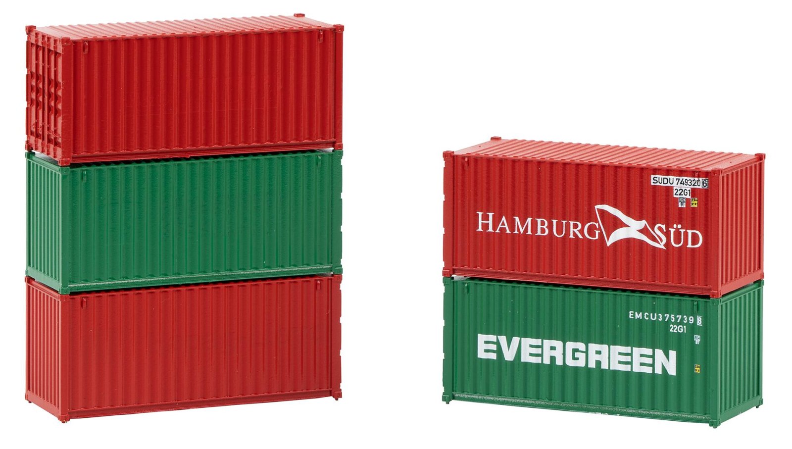 20' Container Set 5 Stuks