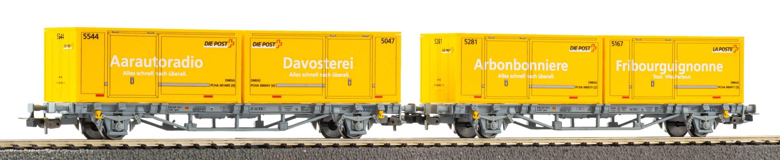 2er Set Containertragwg. 2x 20'' WP Post-Container CH-AAE VI