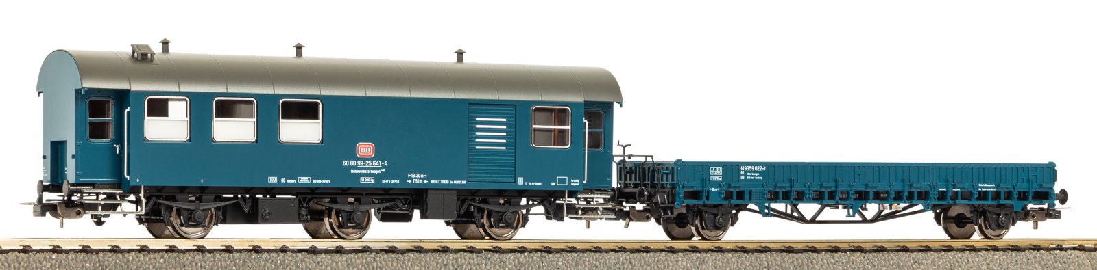 2er Set Umbauwg. blau, roter Keks Werkstatt + Flachwg. Ks DB IV