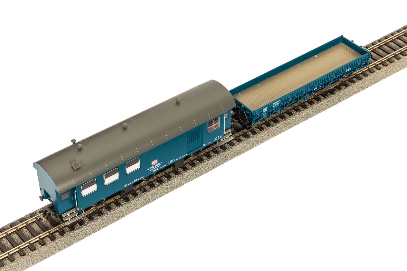 2er Set Umbauwg. blau, roter Keks Werkstatt + Flachwg. Ks DB IV