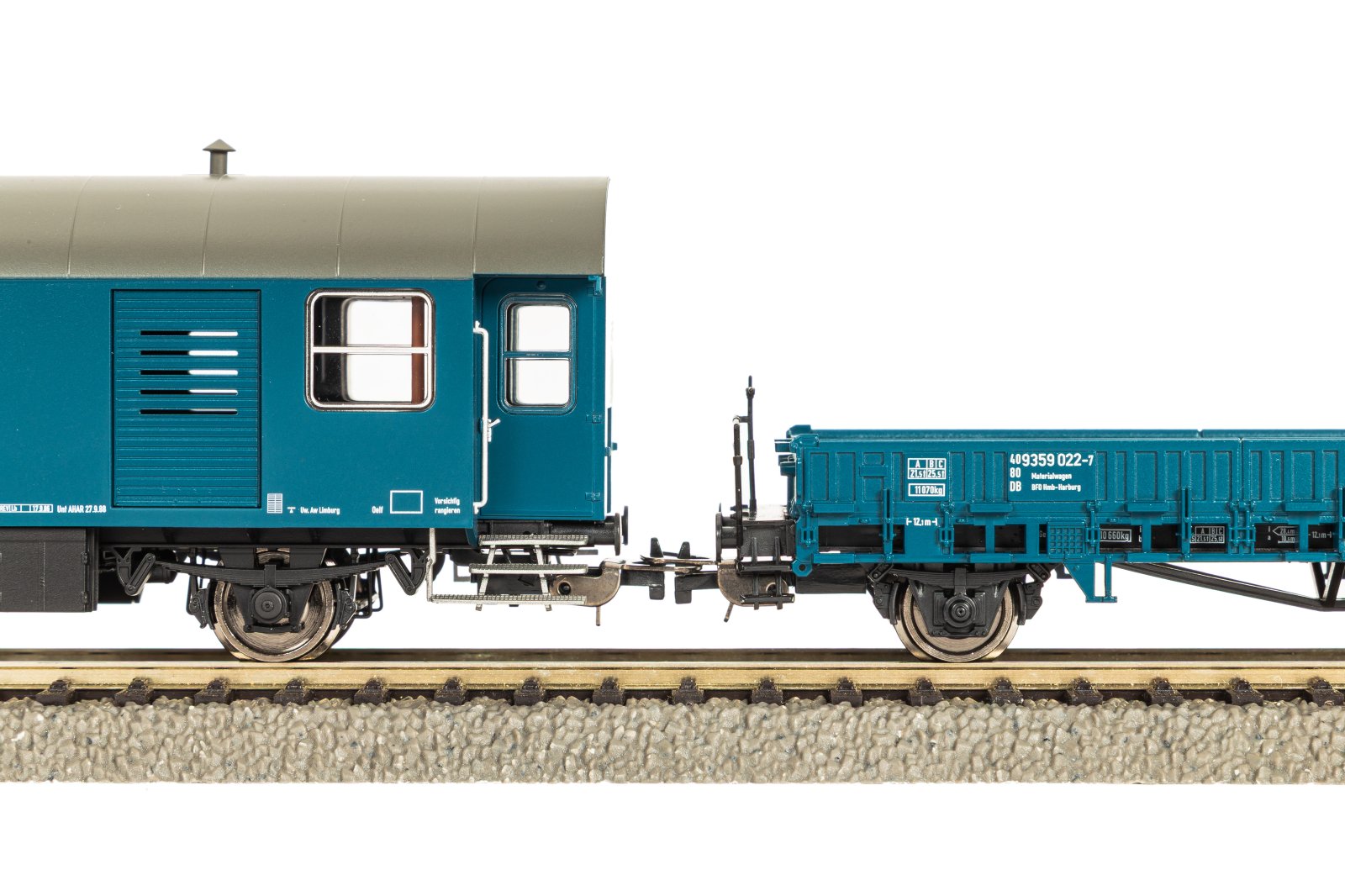 2er Set Umbauwg. blau, roter Keks Werkstatt + Flachwg. Ks DB IV