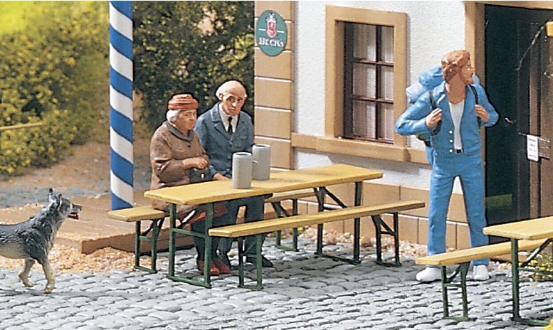 3 Bänke & 3 Biergrten-Garnitren