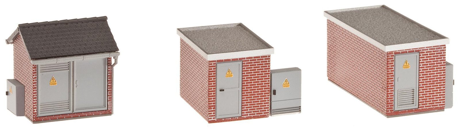 3 Trafohuisjes Baksteen