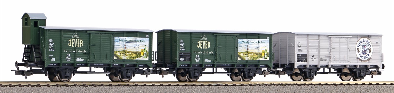 3er Set Bierwagen „Brauereien aus Norddeutschland“ DB III