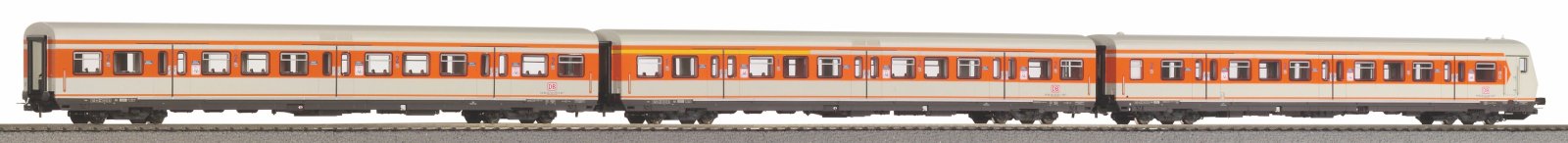 3er Set S-Bahn Wagen orange-grau DB AG V