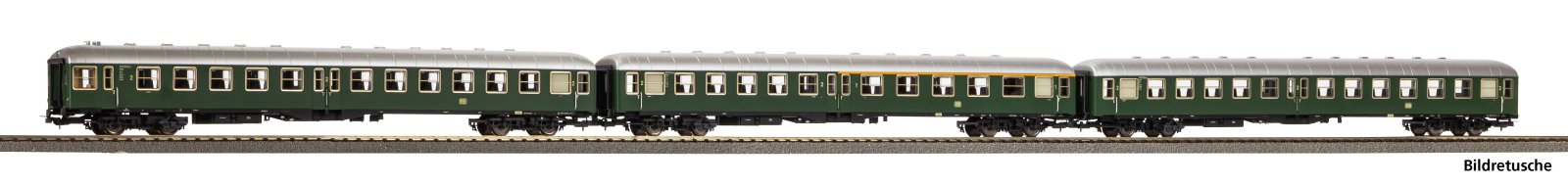 3er Set yl-Wg. Mit Steuerwagen DB III