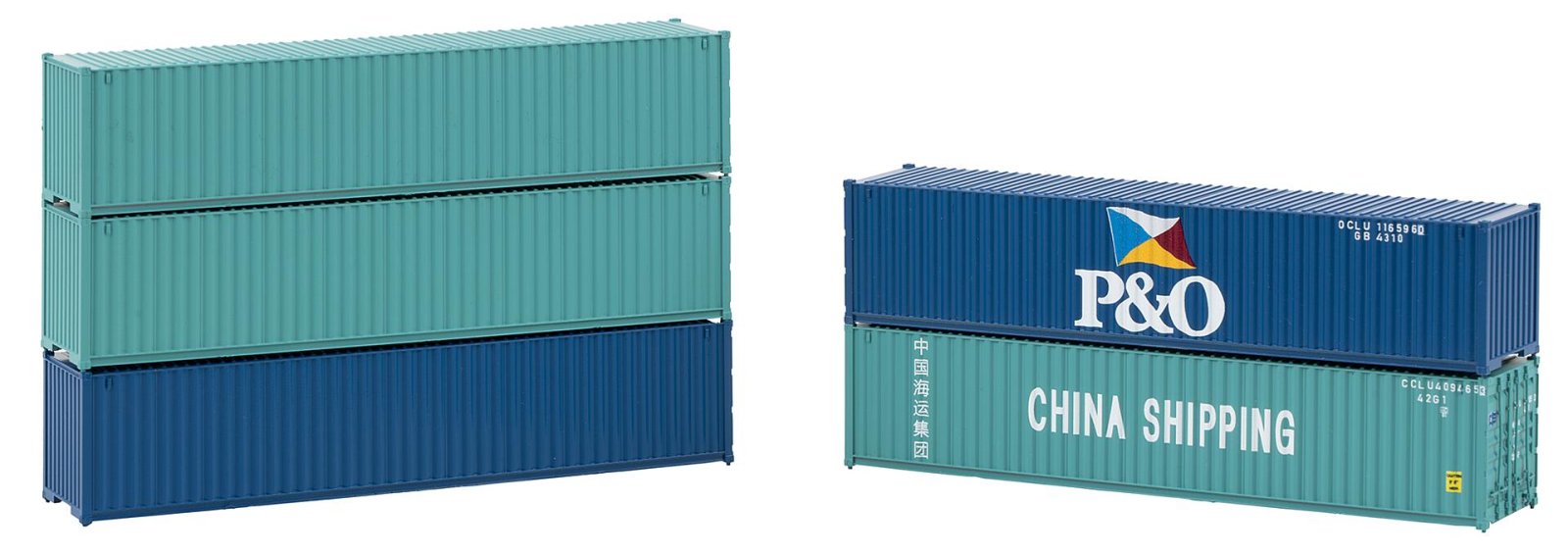 40' Container Set 5 Stuks