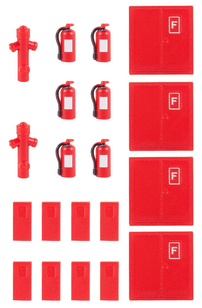6 Brandblussers En 2 Brandkranen