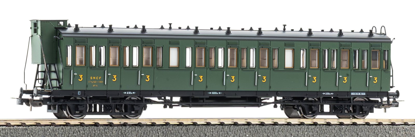 Abteilwg. 3.Kl. SNCF III m.Bh.