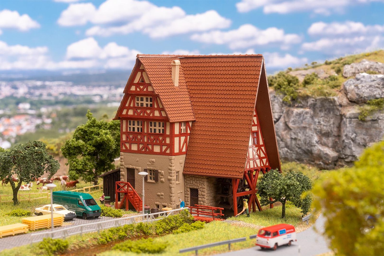 Aumühle Mit Mühlrad
