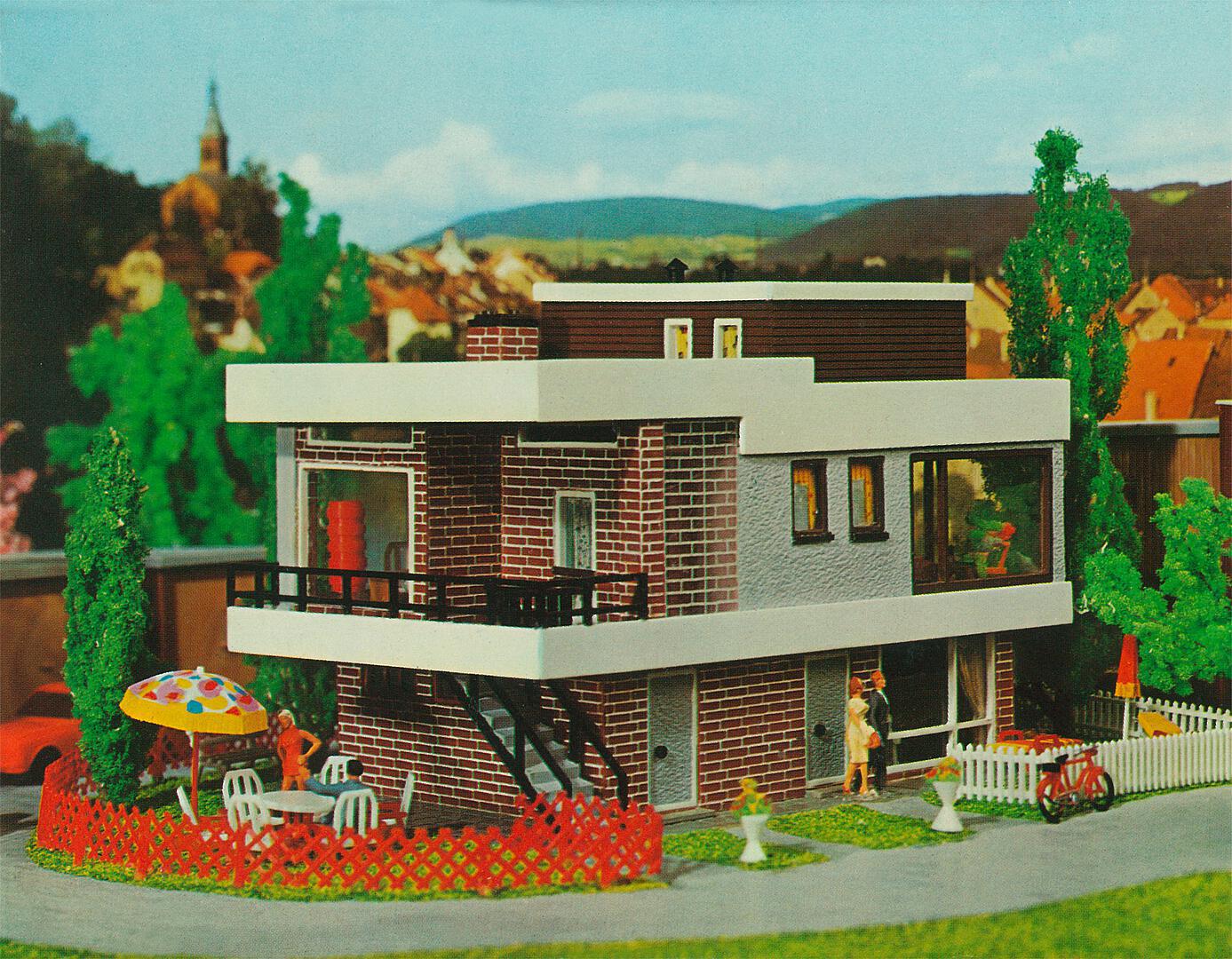 B-257 Modern Huis Met Plat Dak