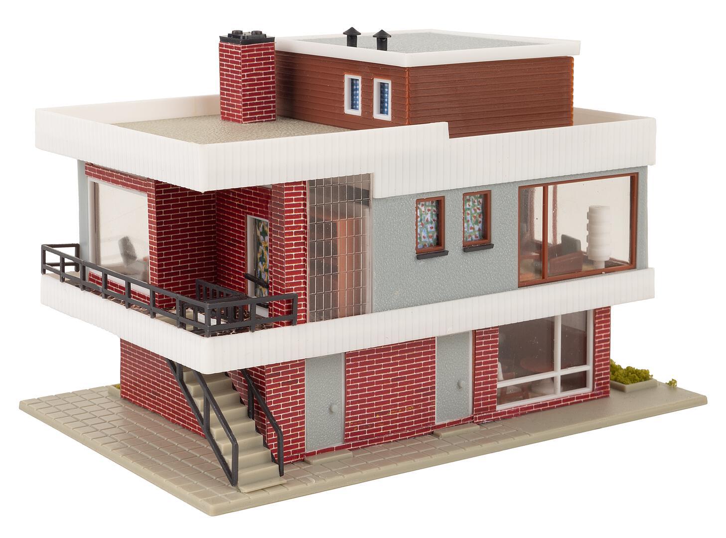 B-257 Modern Huis Met Plat Dak