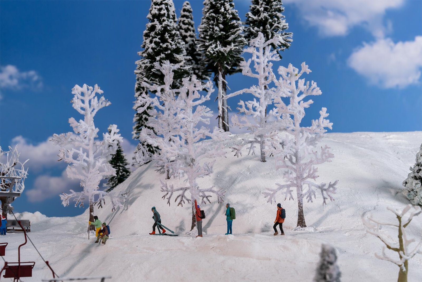 Besneeuwde Bomen 110Mm 5 St.