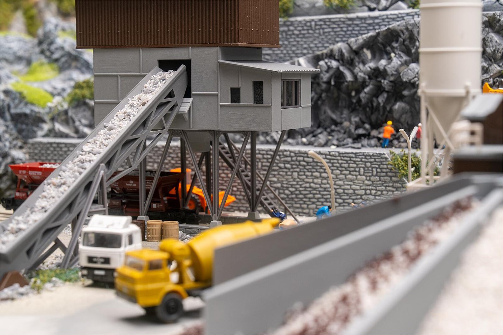 Betoncentrale Met Grindlaadsilo