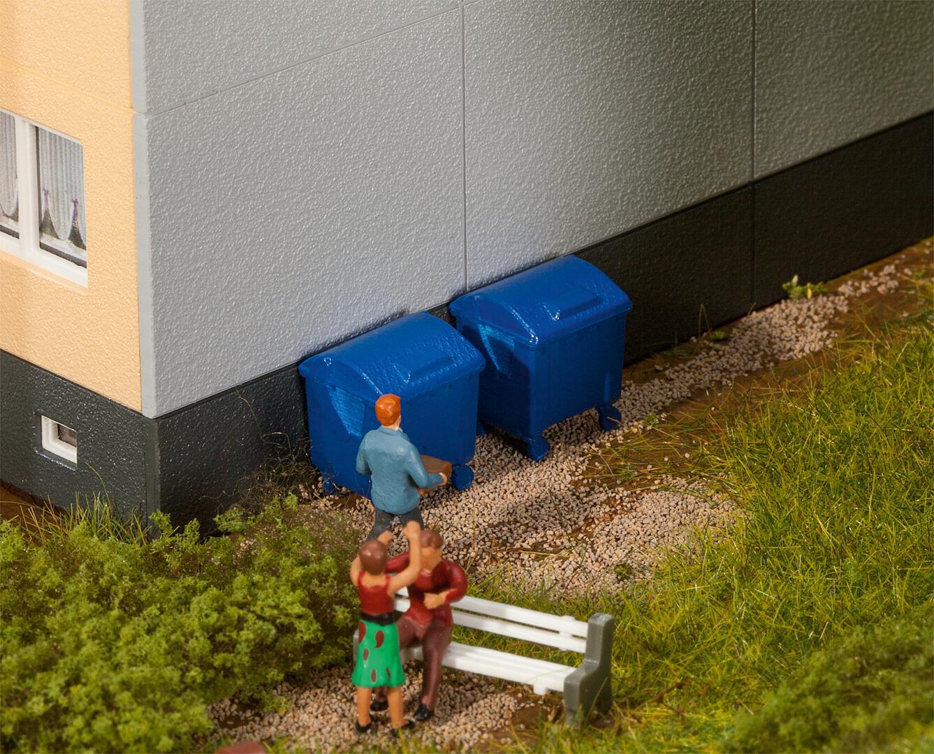Blauwe Afvalbakken 2 Stuks