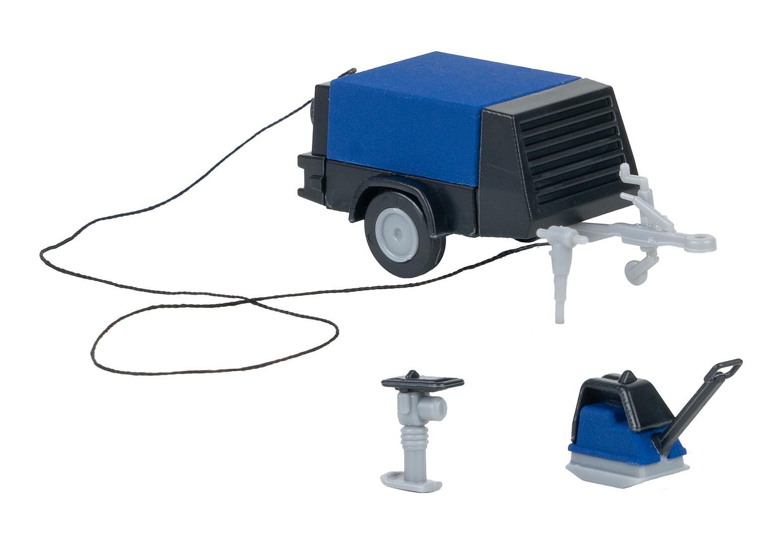 Bouwvakker Met Compressor
