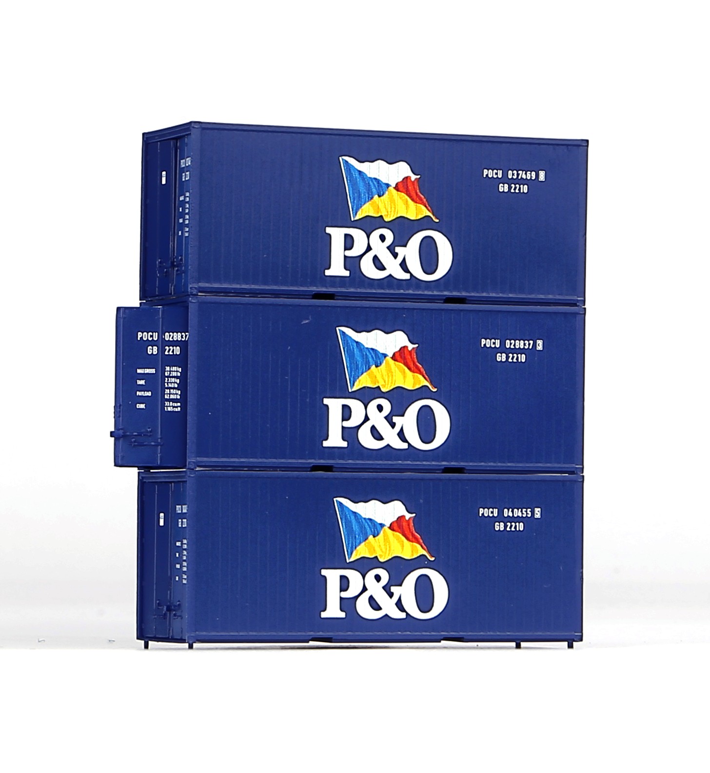 Container 3er-Set 20' P&O