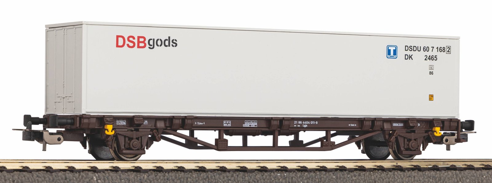 Containertragwg. Lgjs DSB  V, beladen mit 40`Container DSB