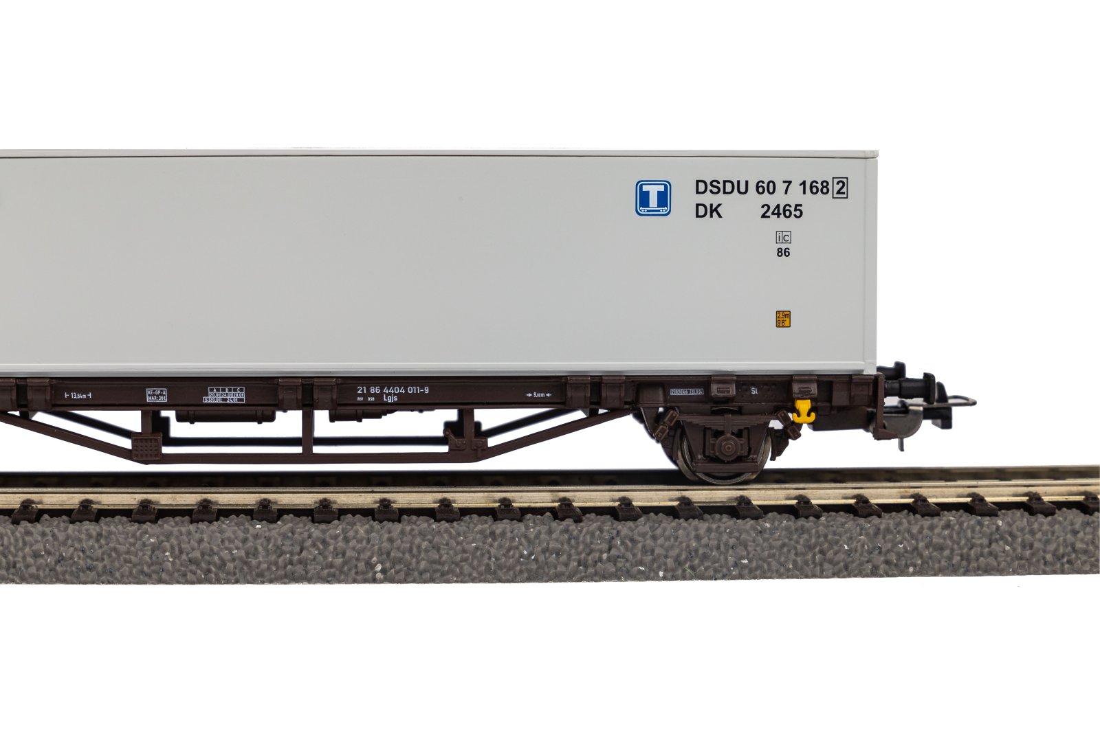 Containertragwg. Lgjs DSB  V, beladen mit 40`Container DSB