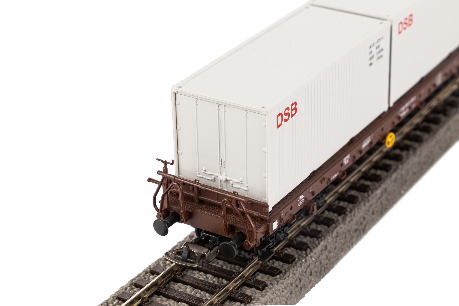 Containertragwg. Rs DSB  IV, beladen mit 3 Containern DSB