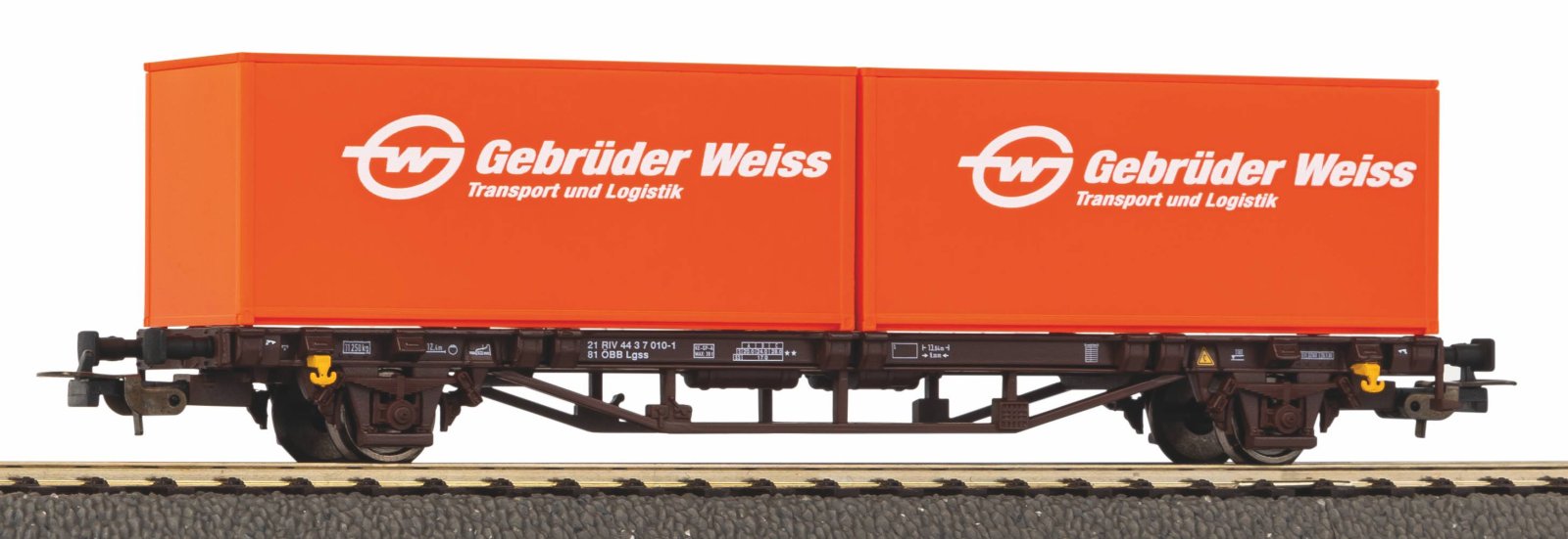 Containertrgwg. 2x20' ÖBB Gebr.Weiss V