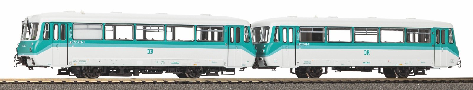 D-Triebwg. BR 772 + Steuerwg. Mintgrün DR VI + DSS PluX22