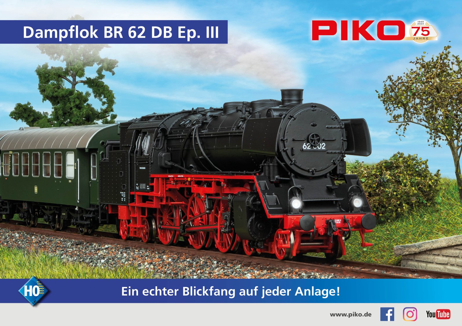 Dampflok/Sound BR 62 DB III + PluX22 Dec.