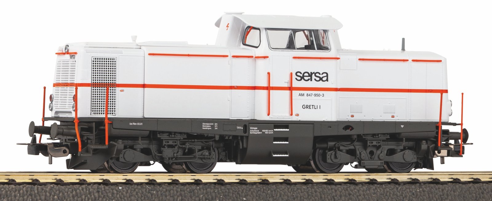 Diesellok Am 847 Sersa V + DSS PluX22