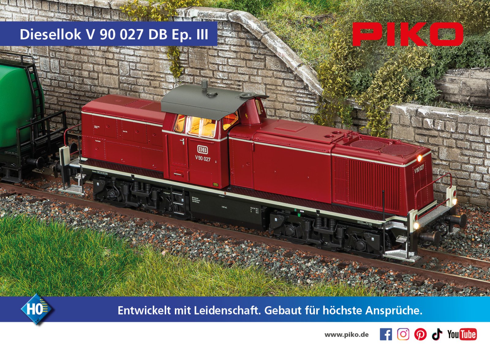 Diesellok BR V 90 DB III + DSS PluX22