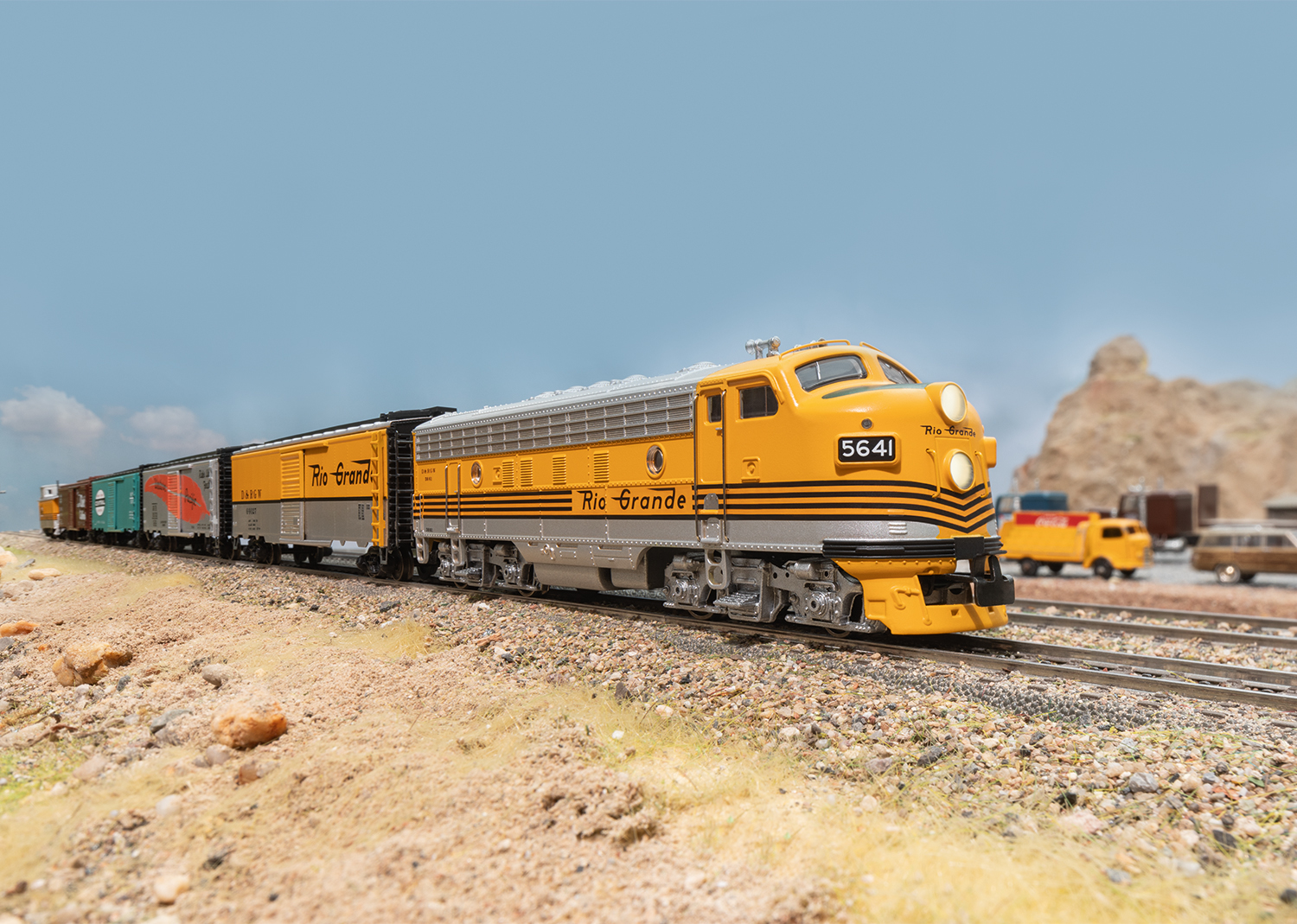Diesellok F7 A-Unit Retro