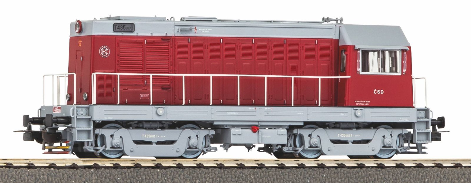 Diesellok T435 Rot ČSD III + DSS PluX22