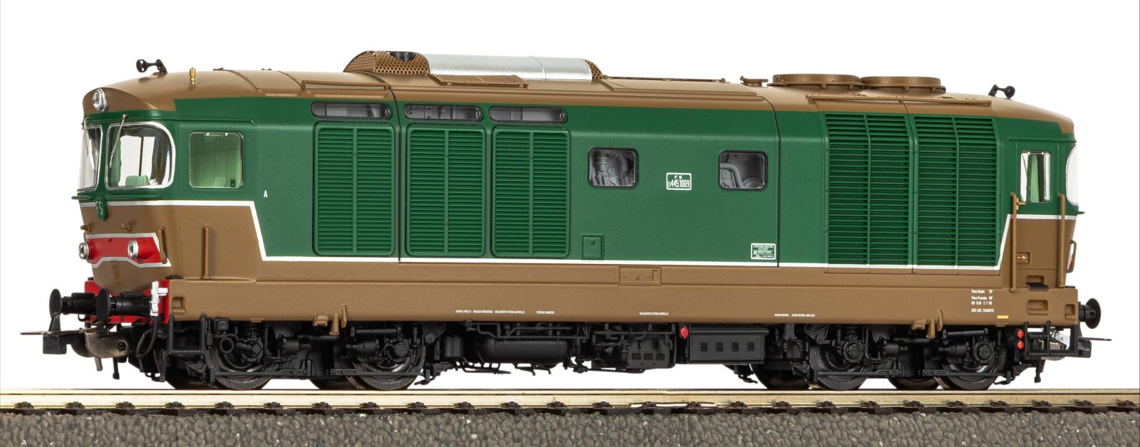 Diesellok/Sound D.445 erste Serie mit Logo FS IV + PluX22 Dec.
