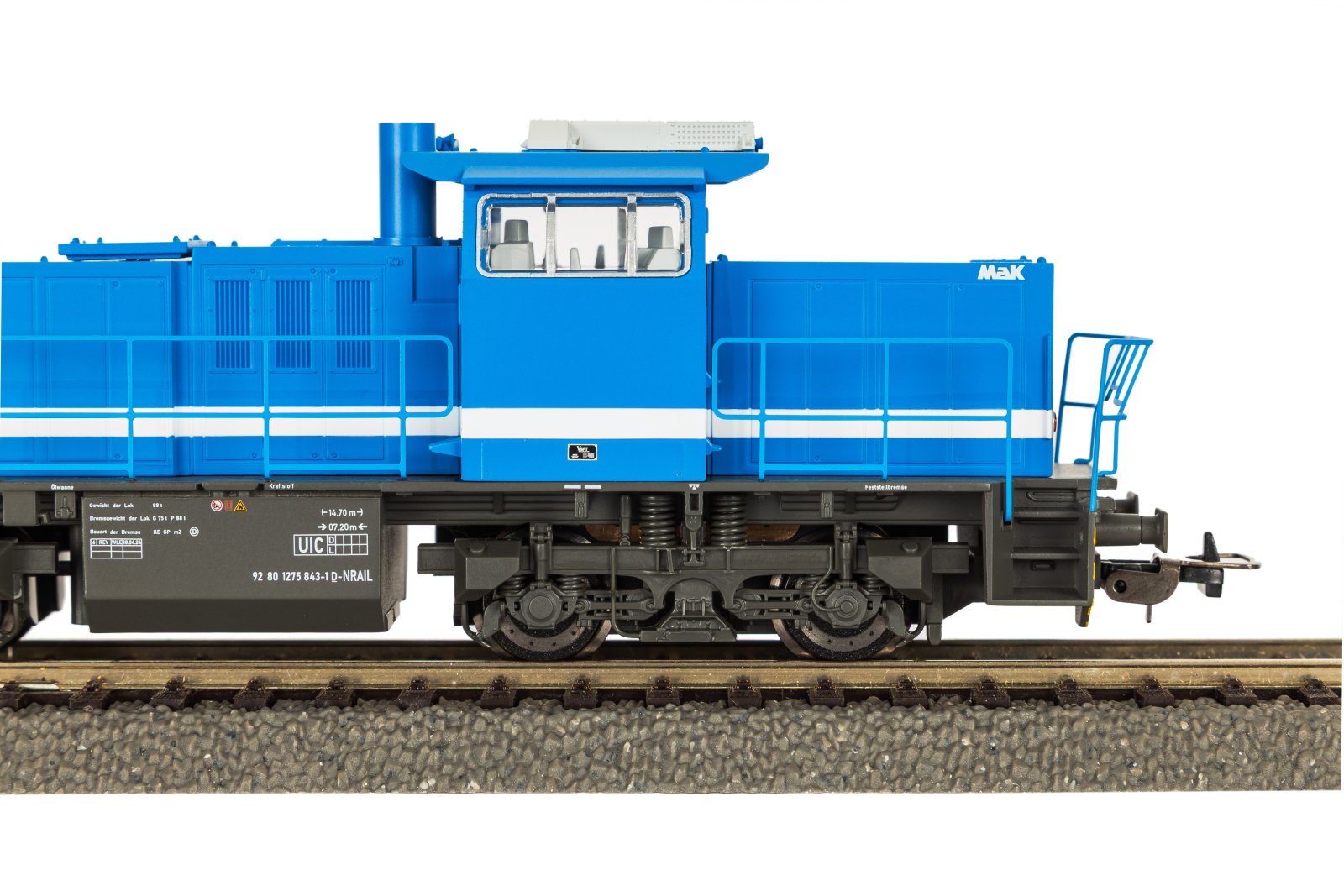 Diesellok/Sound G1206 blau/weiß Northrail VI + 8pol. Dec.