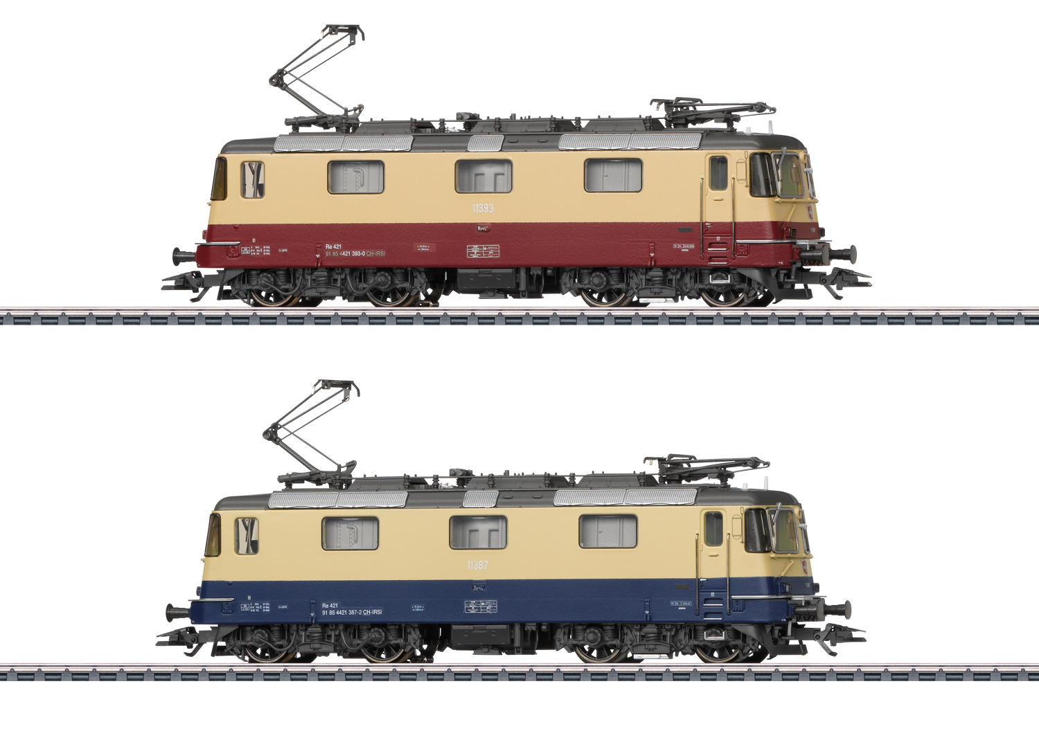 Doppelpack E-Lok Re 421/TEE