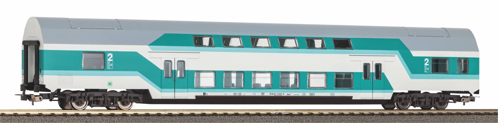 Doppelstocksitzwg. DBuz 747.3 mintgrün DR IV