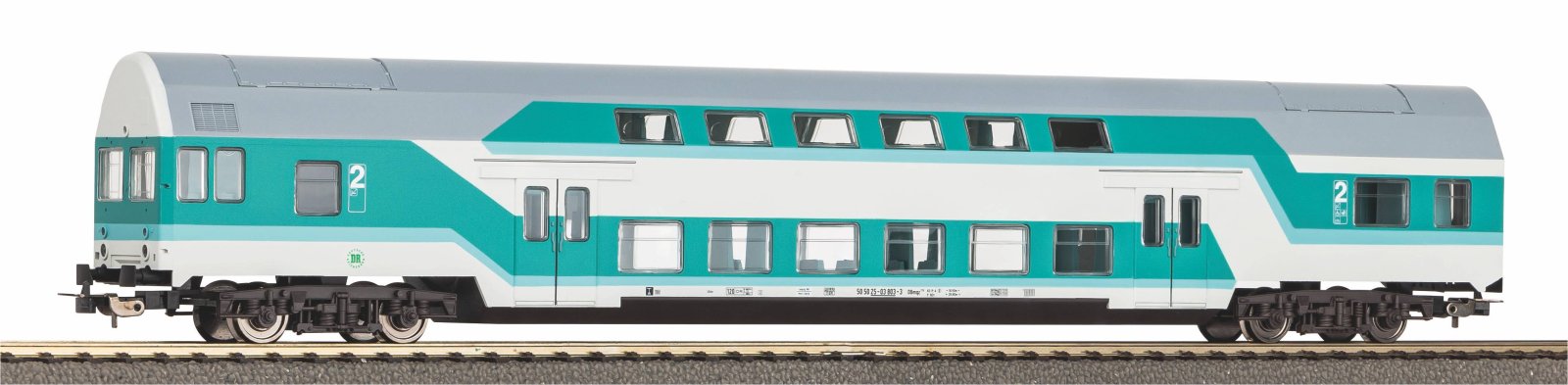 Doppelstocksteuerwg. DBmq 776 mintgrün DR IV