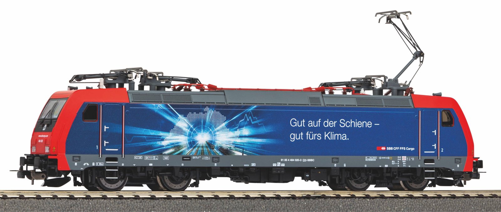 E-Lok 484 020 "Gut auf der Schiene" SBB Cargo VI + DSS 8pol.