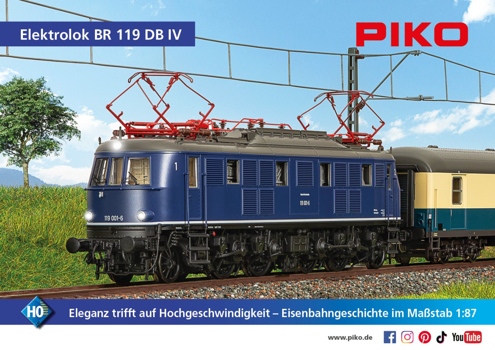 E-Lok BR 119 DB IV + DSS PluX22