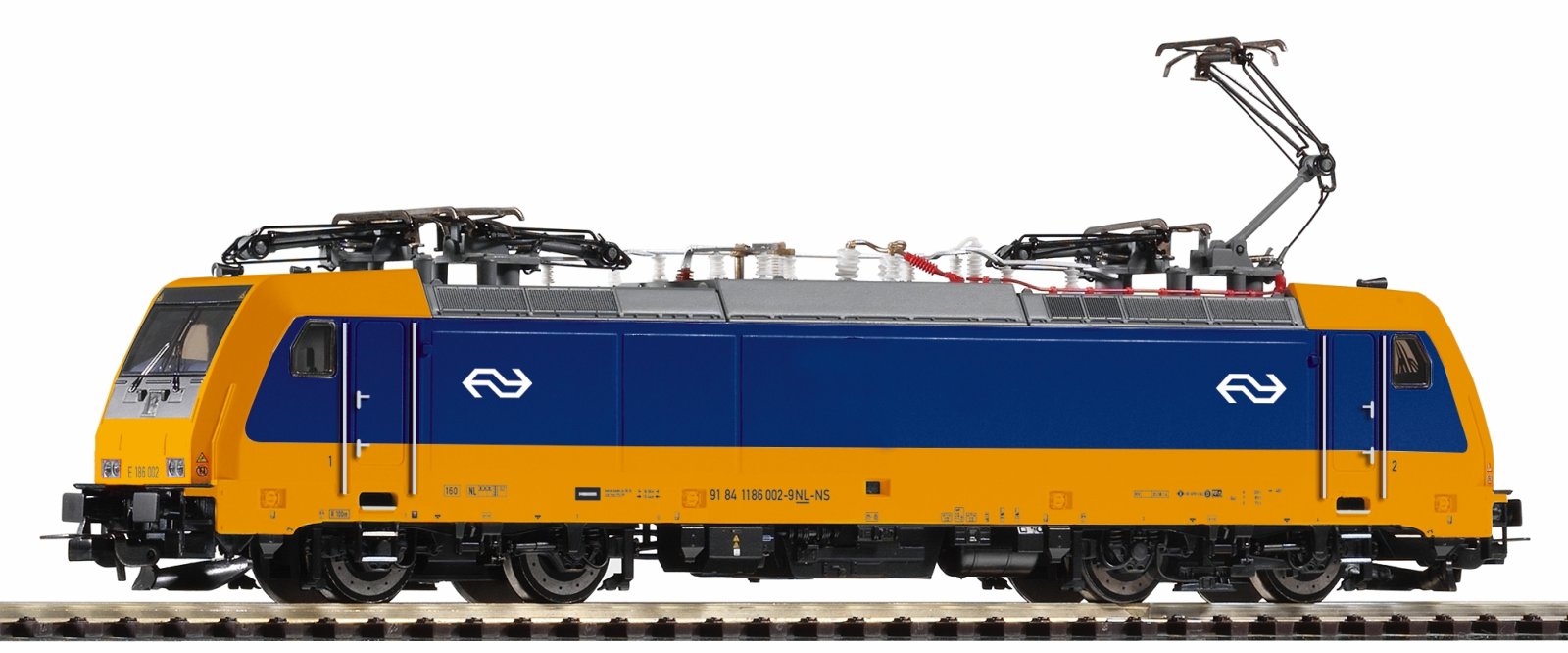 E-Lok BR 186 002 NS VI, vier Pantos