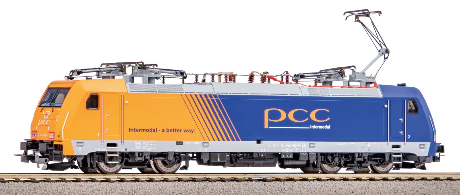 E-Lok BR 186 PCC Intermodal VI + DSS 8pol.