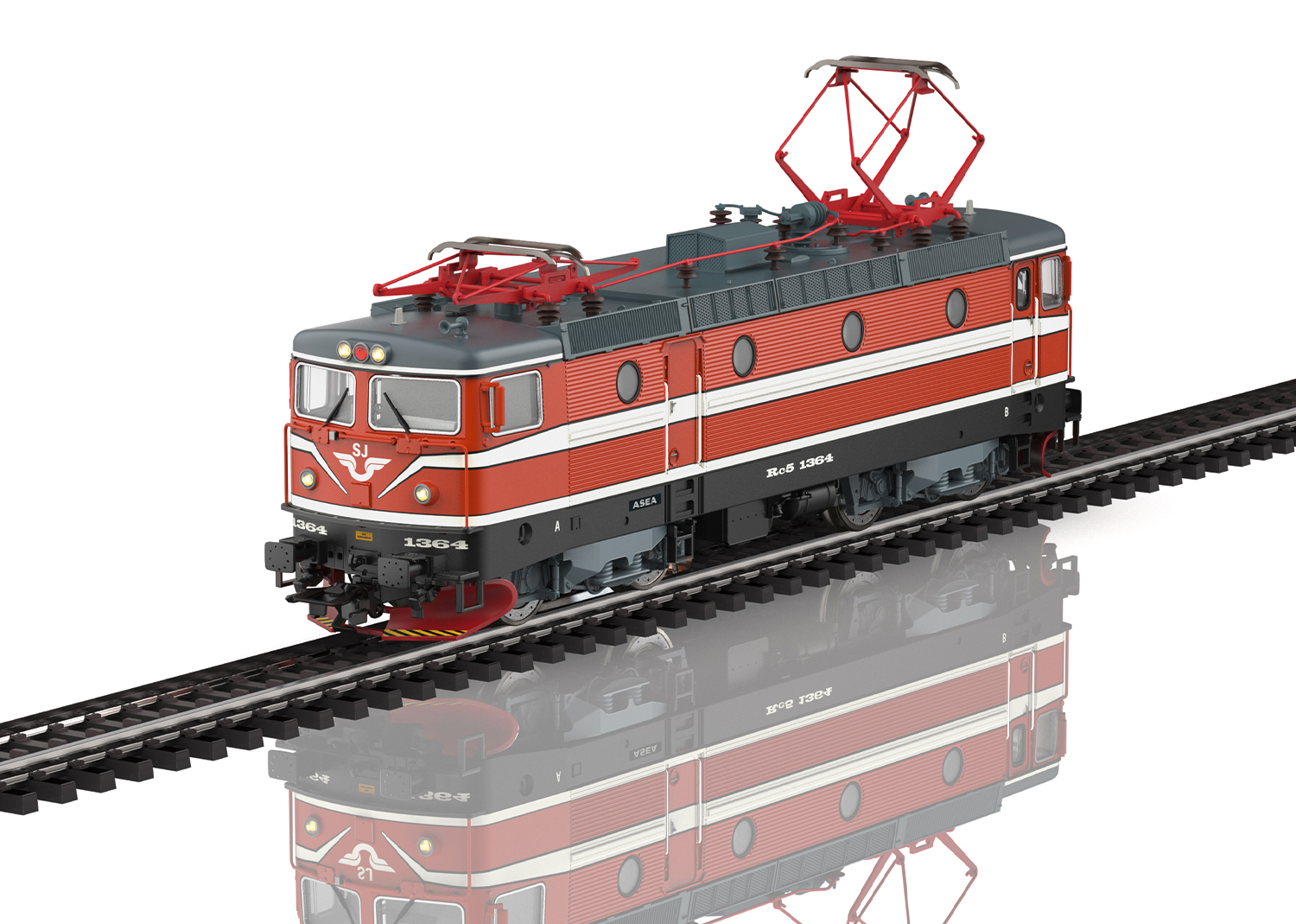 E-Lok Rc 6 orange/weiss SJ