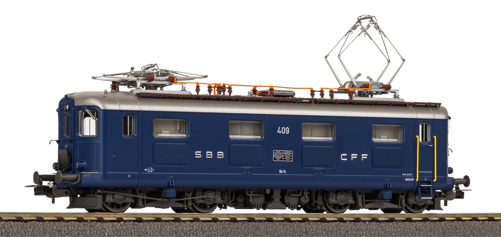 E-Lok Re 4/4 I 409 blau SBB III + DSS PluX22