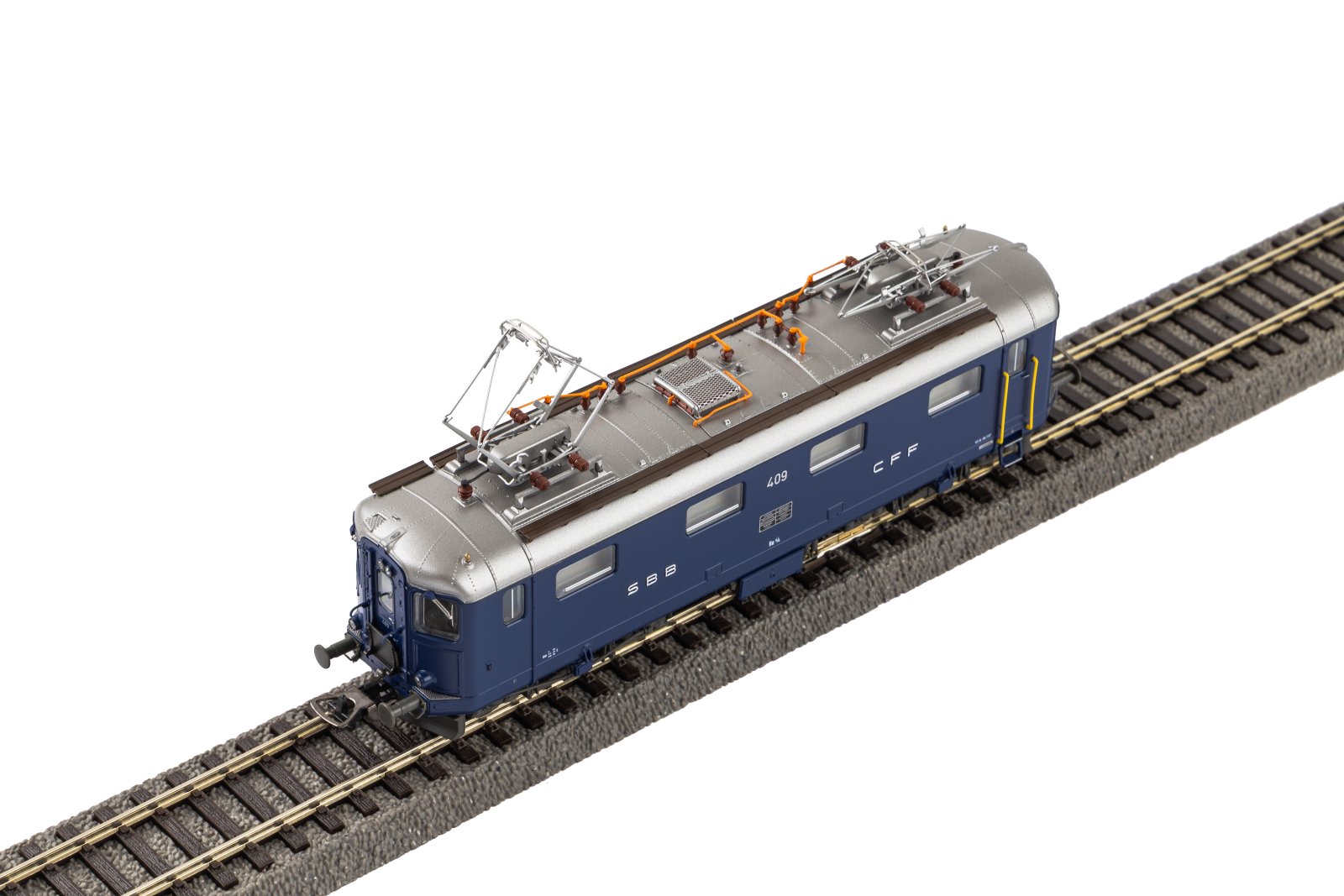 E-Lok Re 4/4 I 409 blau SBB III + DSS PluX22