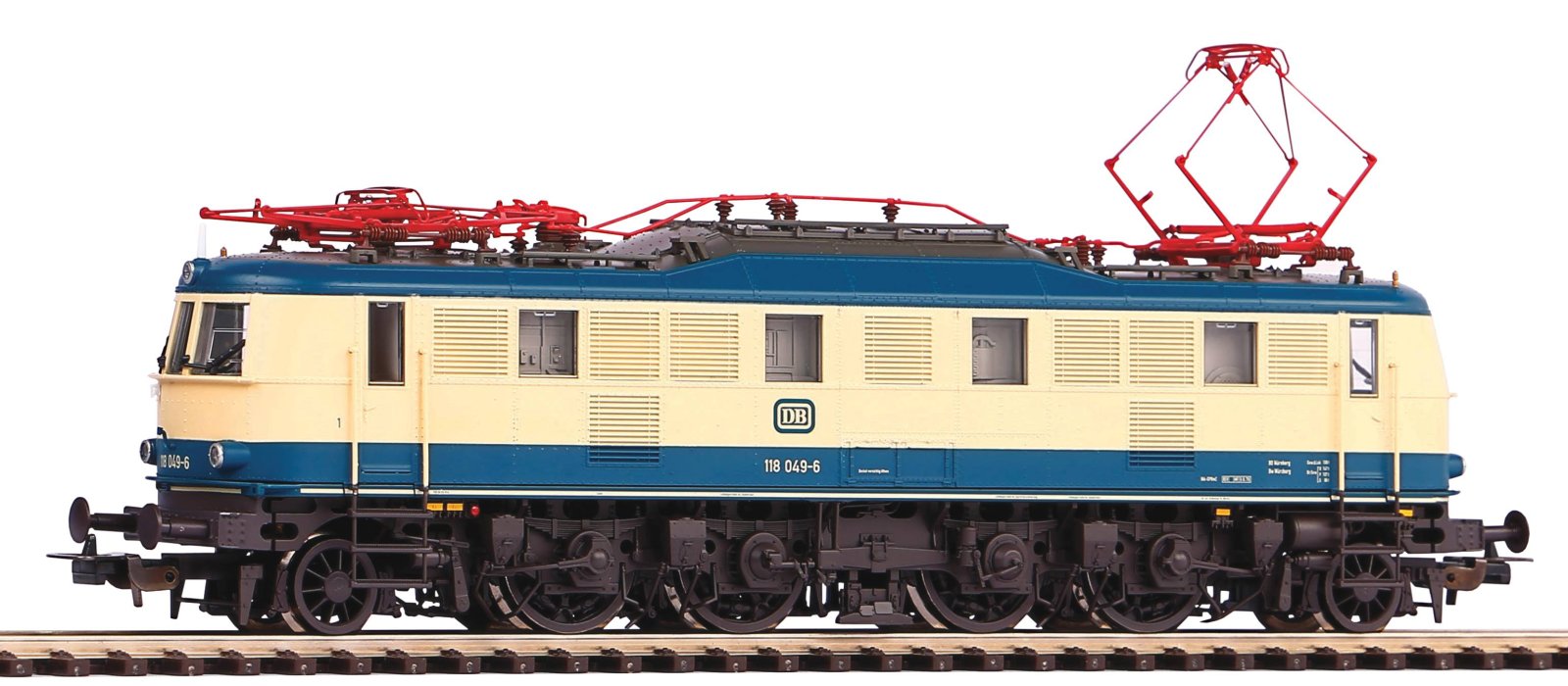 ~E-Lok/Sound BR 118 DB beige-blau DB IV + PluX22 Dec.