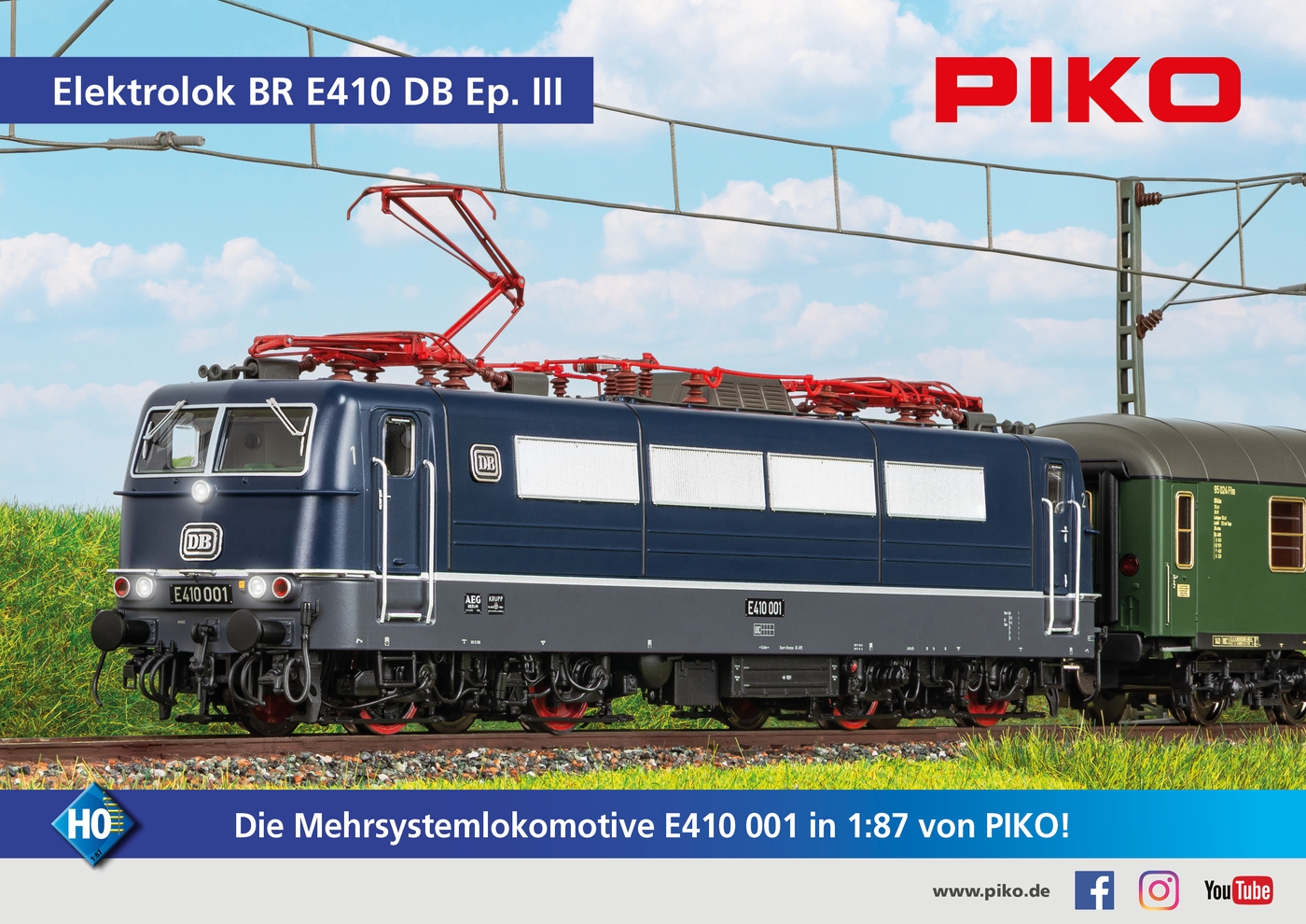 E-Lok/Sound BR E 410 DB III + PluX22 Dec.