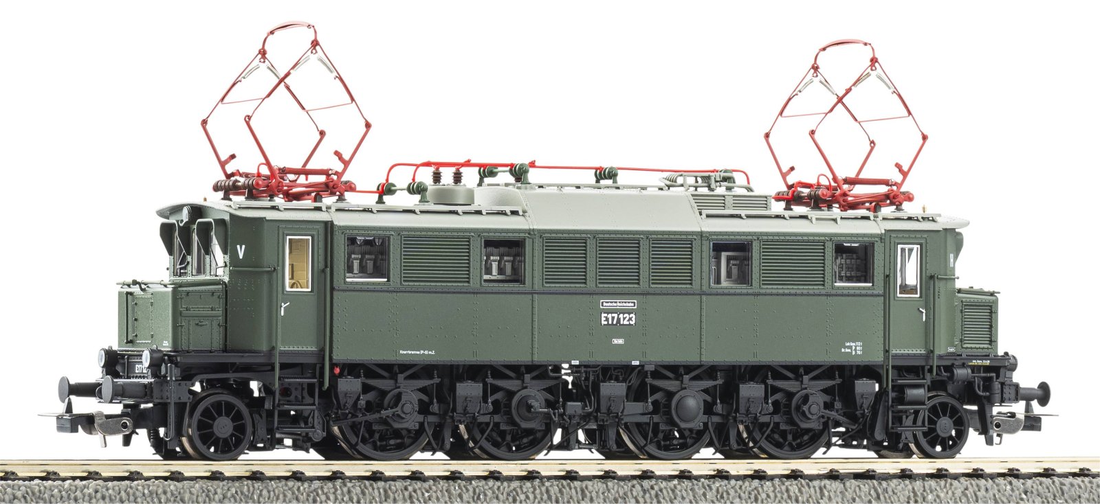 PIKO 21784 – DR E 17 123 elektrische locomotief – Sound – AC/3-rail – Tijdperk III – H0
