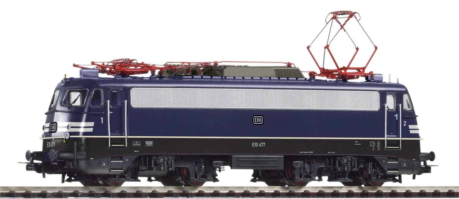 ~E-Lok/Sound  E 10 477 m. Warnstreifen DB III + PluX22 Dec.